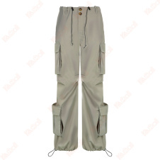 polyester fiber casual pant for ladies